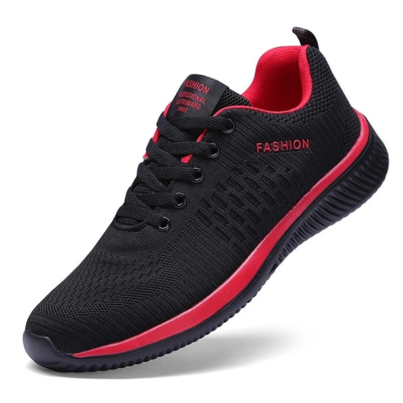 Men Running Walking Knit Shoes Fashion Casual Sneakers Breathable Sport Athletic Gym Lightweight Men Sneakers Casual Shoes